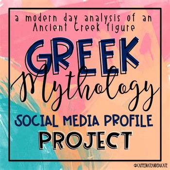 Preview of Greek Mythology Social Media Profile Project