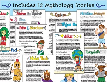 Greek Mythology Stories 4th - 6th Grade - Greek Myths by Hubbard's Cupboard