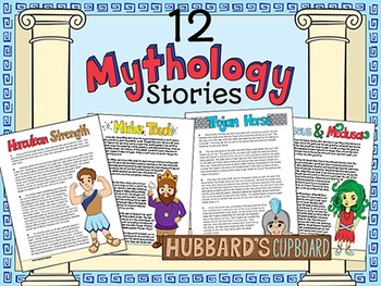 Preview of 12 Greek Mythology Stories and Passages - Kid-Friendly - Upper Elementary