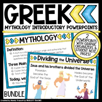 Preview of Greek Mythology Introductory PowerPoints BUNDLE