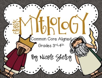 Preview of Greek Mythology Unit Based on Common Core Standards