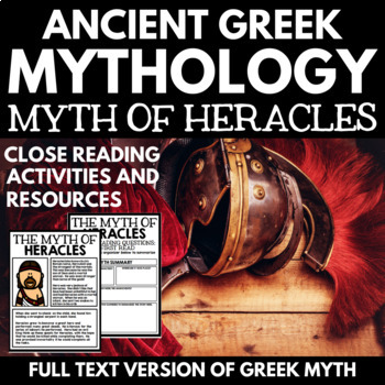 Preview of Greek Mythology Unit Close Reading Passage - Heracles Myth - Ancient Greece