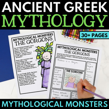 Preview of Greek Mythology Unit - Greek Monsters Activity - Ancient Greece Myth Projects