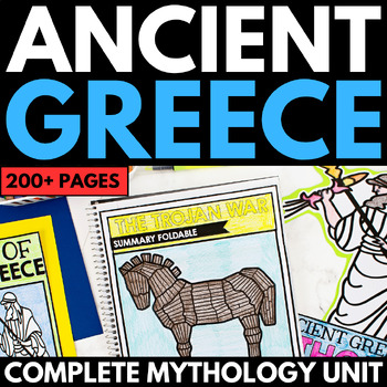 Preview of Greek Mythology Unit - Greek Mythology Projects - Ancient Greece Unit Activities
