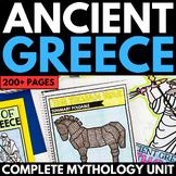 Greek Mythology Unit Interactive Notebook | Greek Myths | 