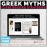 Greek Mythology Unit | Close Reading Passages | Distance Learning