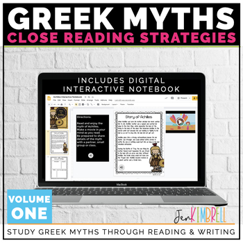 Preview of Greek Mythology Unit | Close Reading Passages | Distance Learning