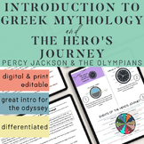 Greek Mythology Unit and the Hero's Journey - Middle & Hig