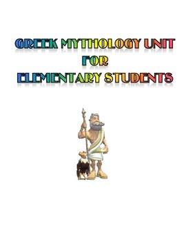 Preview of Greek Mythology Unit for Elementary Students (Gods, Monsters, and Heroes)