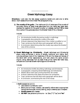 Greek Mythology Worksheets by Megan Altman | Teachers Pay Teachers