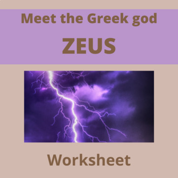 Preview of Greek Mythology | Zeus | History | Assessment | 3rd, 4th, 5th, 6th, 7th