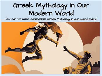 Preview of Greek Mythology in Our Modern World Lesson