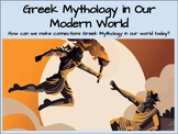 Greek Mythology in Our Modern World Lesson