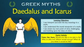 Preview of Greek Myths: Daedalus and Icarus