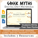Greek Myths Digital Unit | Google Drive | Write Your Own M