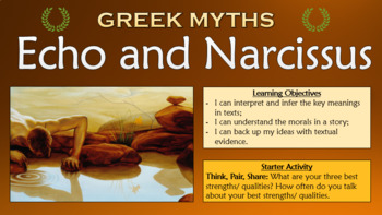 Preview of Greek Myths: Echo and Narcissus
