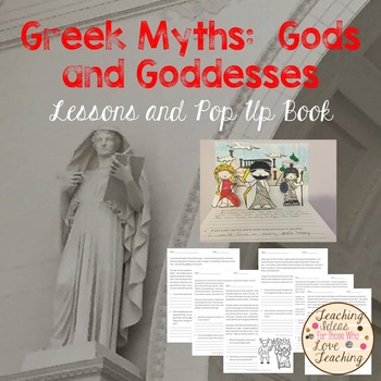Preview of Greek Gods and Goddesses - Activities, Lessons, and Diorama Pop Up Book