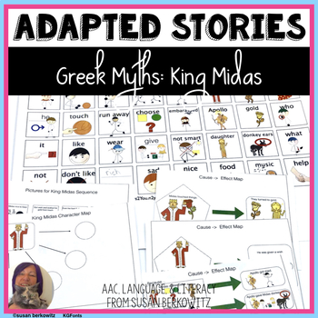 Preview of Greek Myths King Midas Cause and Effect Activities for Speech Language or SPED