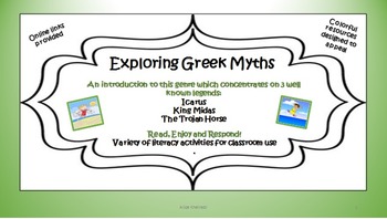 Preview of Greek Myths made Simple! Narratives & Literacy Tasks