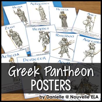 Greek Mythology Posters - Twelve Olympians - Greek Gods and Goddesses