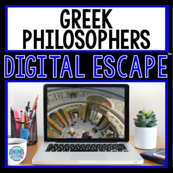 Preview of Greek Philosophers DIGITAL ESCAPE ROOM for Google Drive® | Ancient Greece