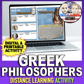 Preview of Greek Philosophers | Digital Learning Activity