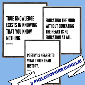 Preview of Greek Philosophers: Quote Posters Bundle