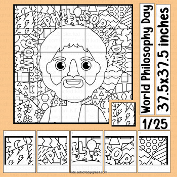 Preview of Greek Philosophy Activities Bulletin Board Coloring Pages Poster Aristotle Craft