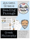 Greek Philosophy Reading Passage (Socrates, Plato, Aristotle)