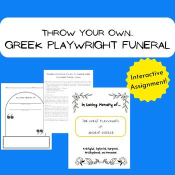 Preview of Greek Playwright Eulogy/Funeral Lesson