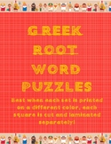 Greek Root Word Puzzles