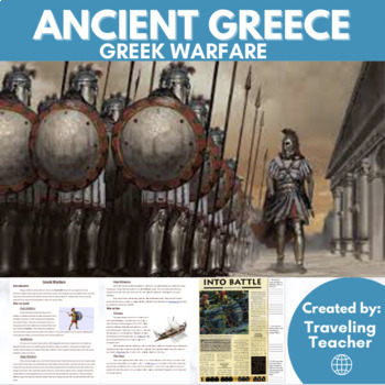 Preview of Greek Warfare: Ancient Greece: Reading & Comprehension Passages, Activities