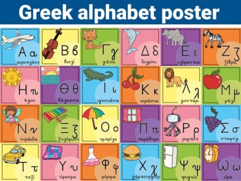 Preview of Greek alphabet poster