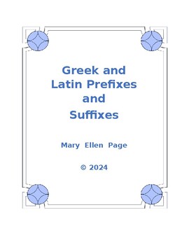 Preview of Greek and Latin Prefixes and Suffixes