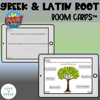 Preview of Greek and Latin Root Boom Cards ™