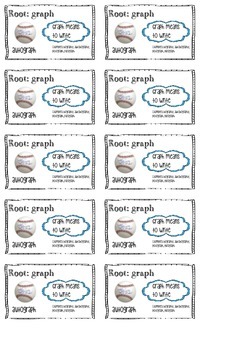 Preview of Greek and Latin Root Cards (Business Card Size)