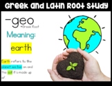 Greek and Latin Root Interactive PowerPoint -geo