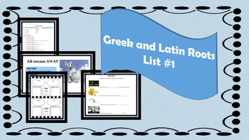 Preview of Greek and Latin Root List #1