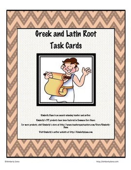 Preview of Greek and Latin Root Task Cards