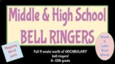 Greek and Latin Root Vocabulary Bell Ringers 6-12
