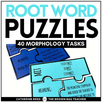 Preview of Greek and Latin Root Word Puzzles Morphology and Language Word Work Activities