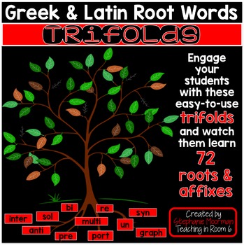 Preview of Greek and Latin Root Word Trifolds