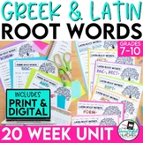 Greek and Latin Root Words - 20 week program for secondary