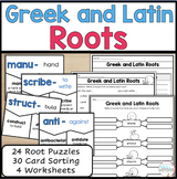 Greek and Latin Root Words Activities for 4th and 5th Grade