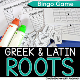 Greek and Latin Root Words Activity BINGO Game 
