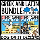 Greek and Latin Root Words Boom Cards Bundle