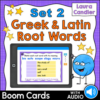 Preview of Greek and Latin Root Words Boom Cards Set 2