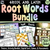 Greek and Latin Root Words Morphology Word Study Activity Bundle