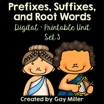Preview of Prefixes Suffixes and Root Words Set 3