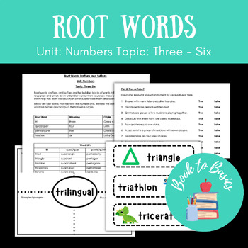 Preview of Greek and Latin Root Words Unit: Numbers Topic: Three-Six
